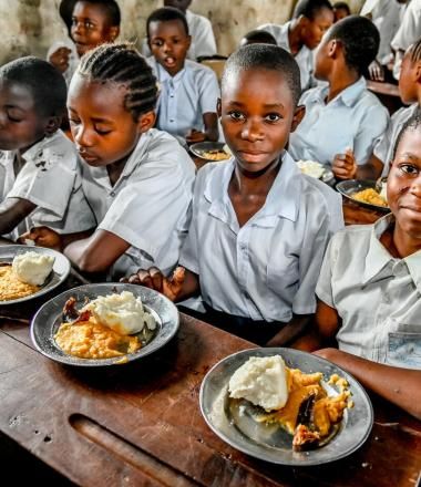 School meals programme in DRC